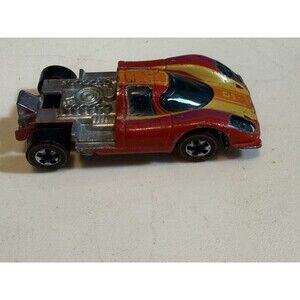 Vintage Hot Wheels 1969 Porsche P917 Orange P-917 BW Missing Back Cover